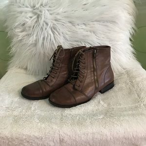 Steve Madden Combat Boots Brown
